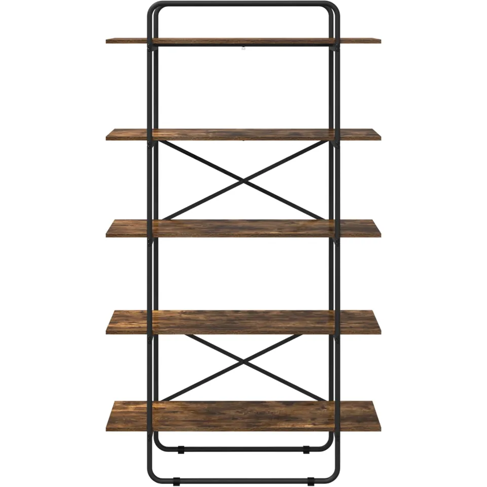 vidaXL Boekenrek 5-laags 100 x 35 x 175,5 cm PB Gerookt eiken Bruin