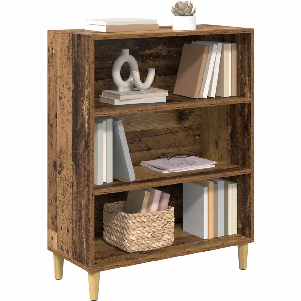 vidaXL Dressoir Oudhout 69,5 x 32,5 x 90 cm Bewerkt hout Bruin