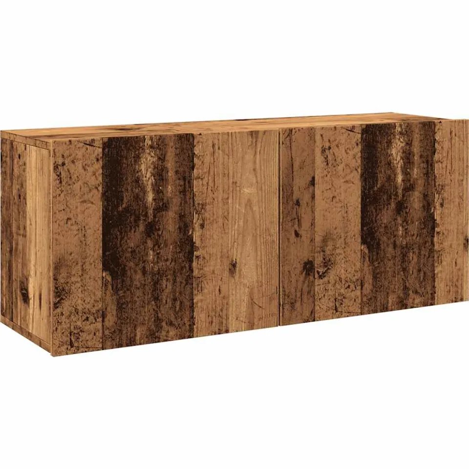 vidaXL Tv-meubel wandgemonteerd 100x30x41 cm oud houtkleurig bruin, foto 3
