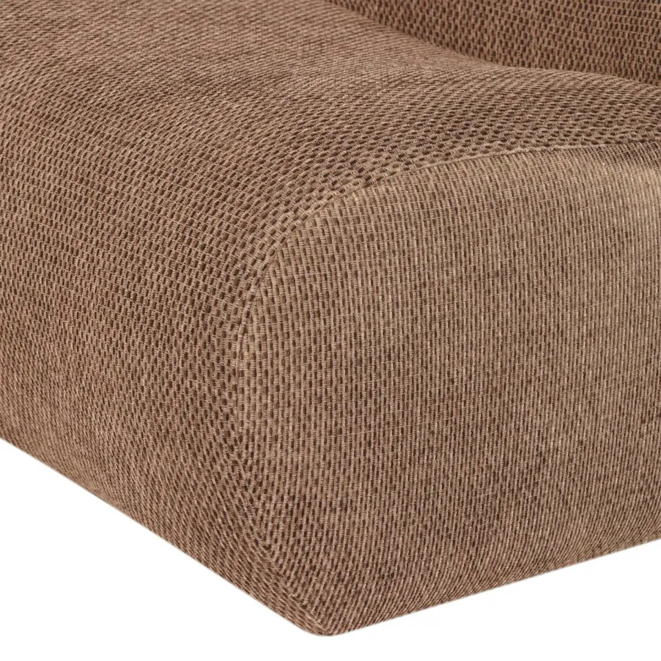 WOOOD Nomu Fauteuil Craquelé - Velvet - Lichtblauw - 74x76x92, foto 6