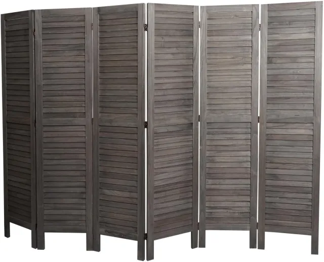 MCW Kamerscherm MCW-G30, privacyscherm, shabby look 170x240cm ~ grijsbruin
