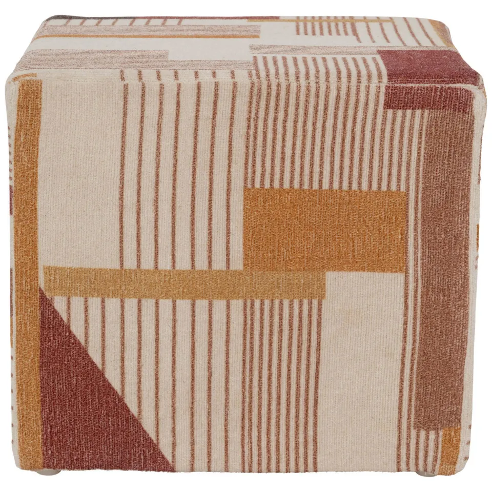 Urban Nature Culture poef Lille beige, oranje, foto 4