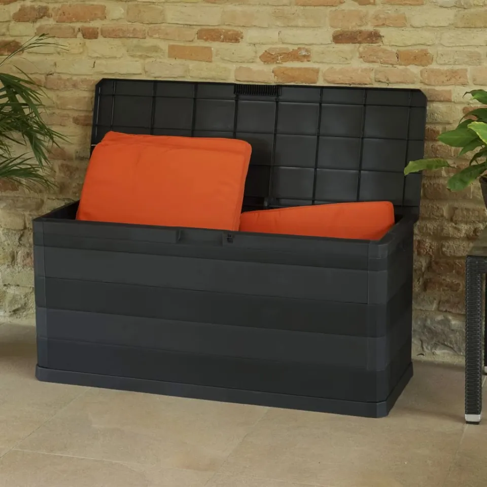 vidaXL Tuinbox 117x45x56 cm zwart, foto 4