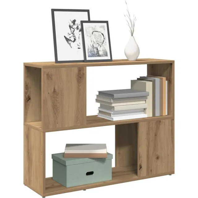 vidaXL Boekenkast/kamerscherm 80x24x63 cm artisanaal eikenkleur Bruin