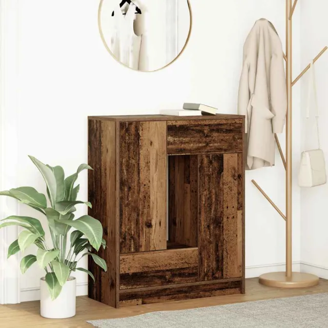 vidaXL Dressoir met lades en deuren 73x31x90 cm oud hout Bruin
