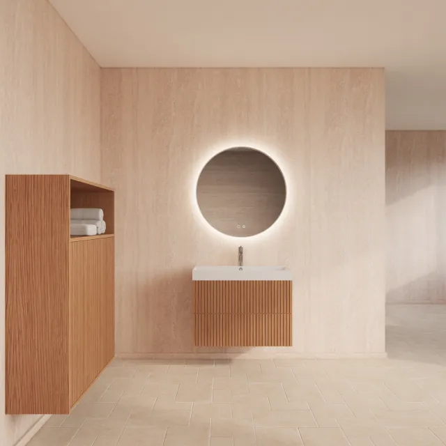 Gliss Design Badmeubelset Gliss Design Hybris Pure Met Wastafel 70 cm
