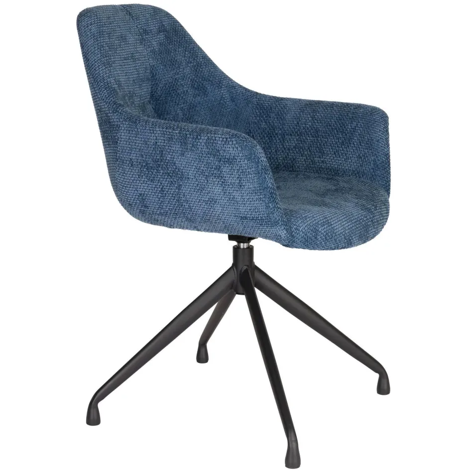 Housecraft Living Wiz eetkamerstoel blauw, foto 2