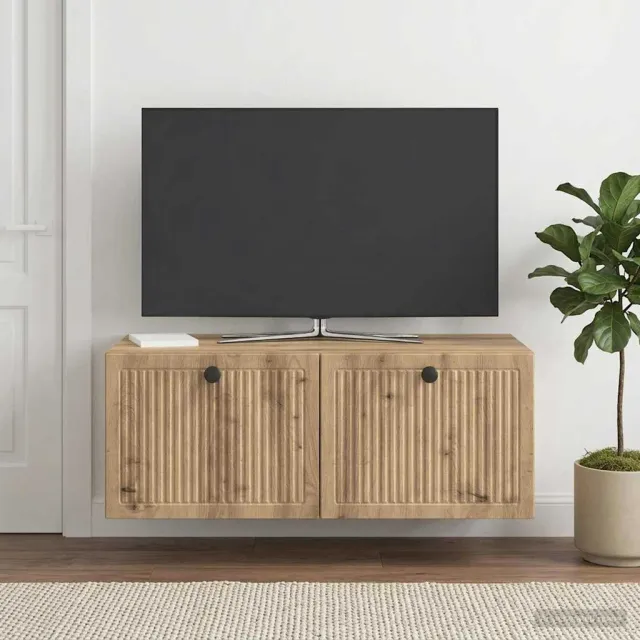 vidaXL Wandbeugel TV-kast 78,5 x 41 x 30 cm Artisanaal eiken, foto 2