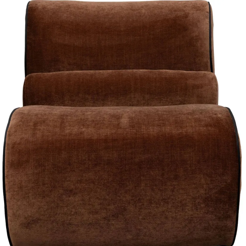 Dutchbone fauteuil Donna - donkerbruin, foto 2