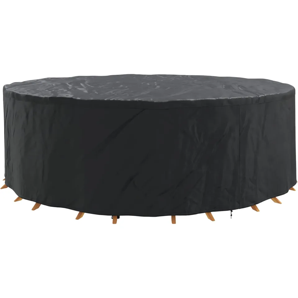 vidaXL Meubelhoes 279 x 279 x 71 cm 210D Oxford Stof Rond Waterdicht zwart, foto 2