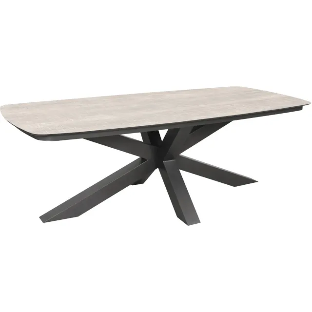 SenS-Line Donna tuintafel keramiek antraciet Antraciet/ naturel