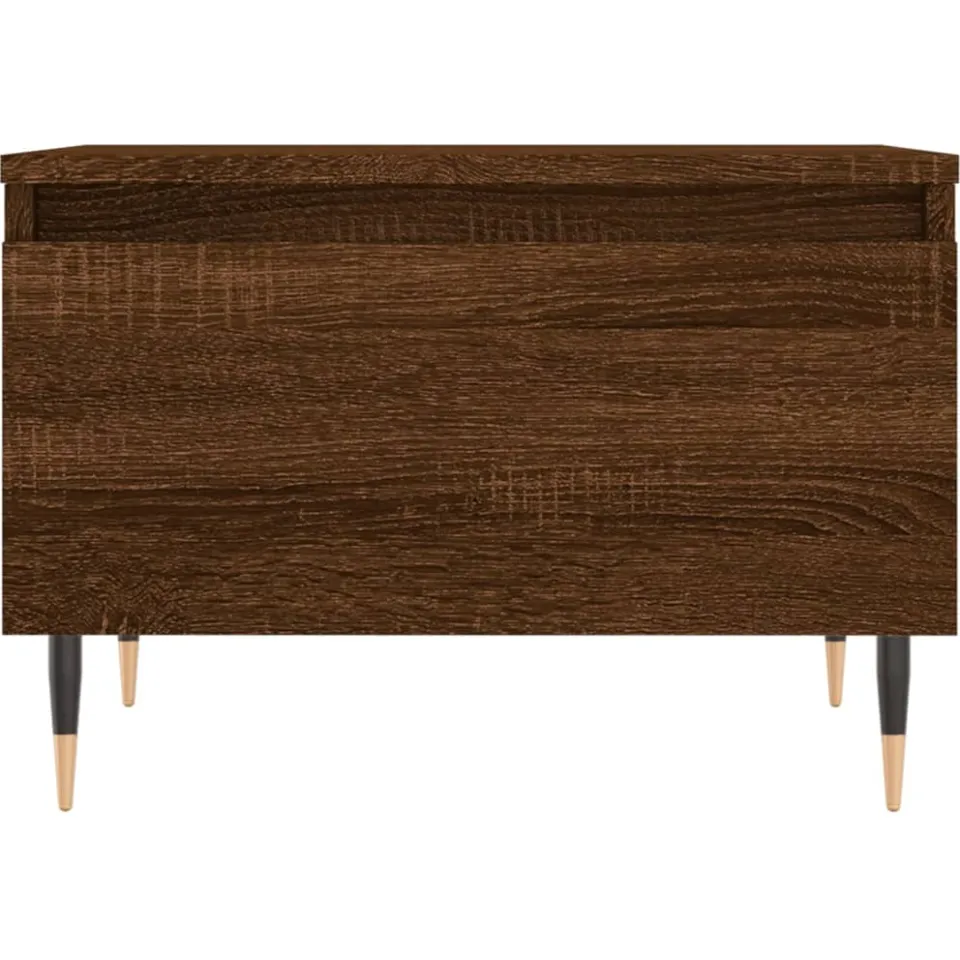vidaXL Salontafels 2 st 50x46x35 cm bewerkt hout bruin eikenkleur, foto 4