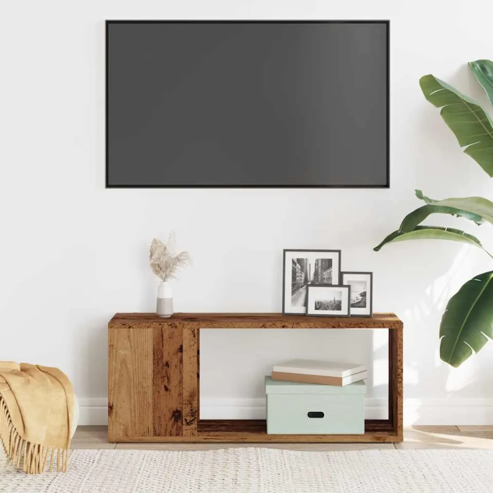 vidaXL Tv-meubel 80x24x32cm bewerkt hout oud houtkleurig bruin, foto 4