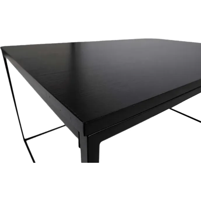 Artichok Karen houten salontafel zwart - 90 x 60 cm, foto 5