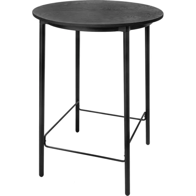 Riverdale Bar tafel Scott mat zwart 100cm Zwart
