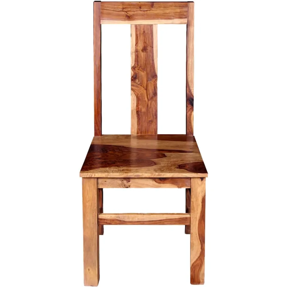vidaXL Eetkamerstoelen 2 st massief acaciahout Bruin