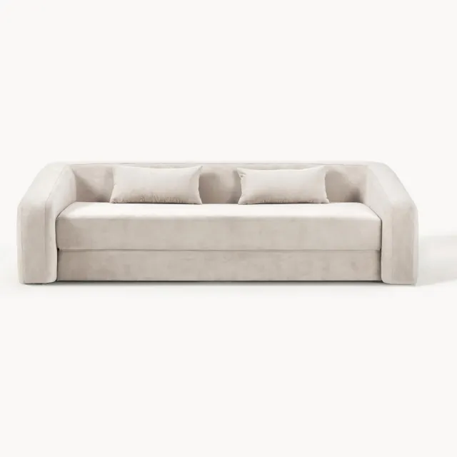 Westwing Collection Slaapbank Eliot (3-zits) Wit