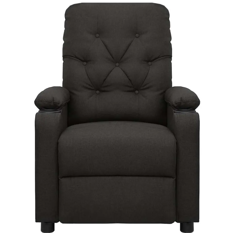 vidaXL Massagestoel elektrisch stof zwart