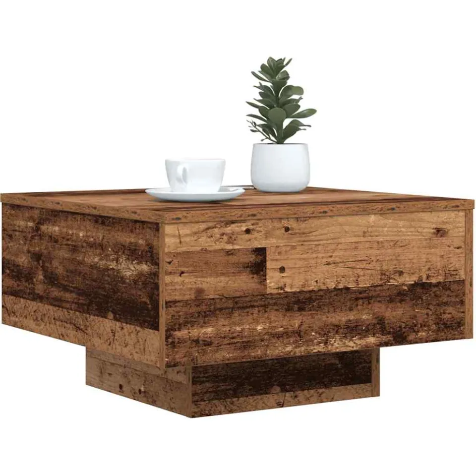 vidaXL Oud hout 55 x 55 x 31 cm Bewerkt hout Bruin