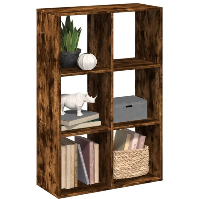 vidaXL Kamerscherm / boekenkast 69,5x29x103,5 cm hout gerookt eiken Bruin