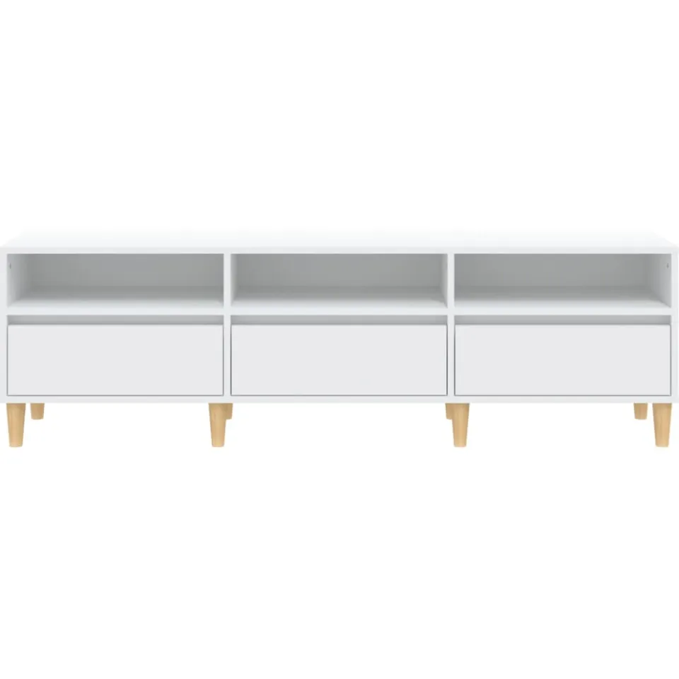 vidaXL Tv-meubel 150x30x44,5 cm bewerkt hout wit, foto 3