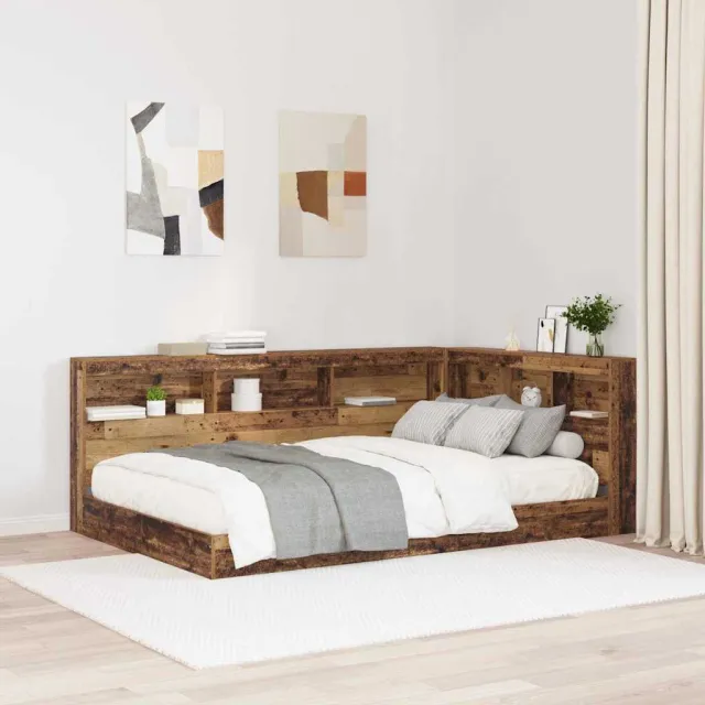 vidaXL Opberghoofdbord Oud Hout Bewerkt hout Bruin