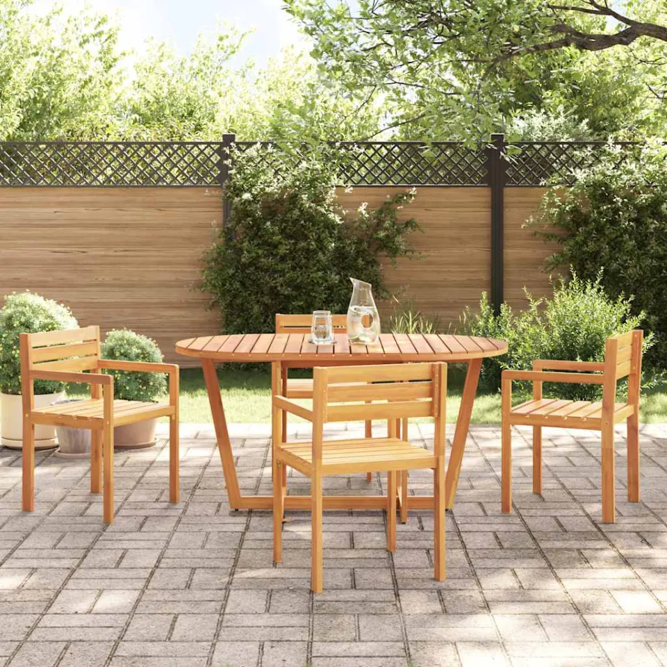 vidaXL 5-delige tuinset van massief acaciahout bruin, foto 3