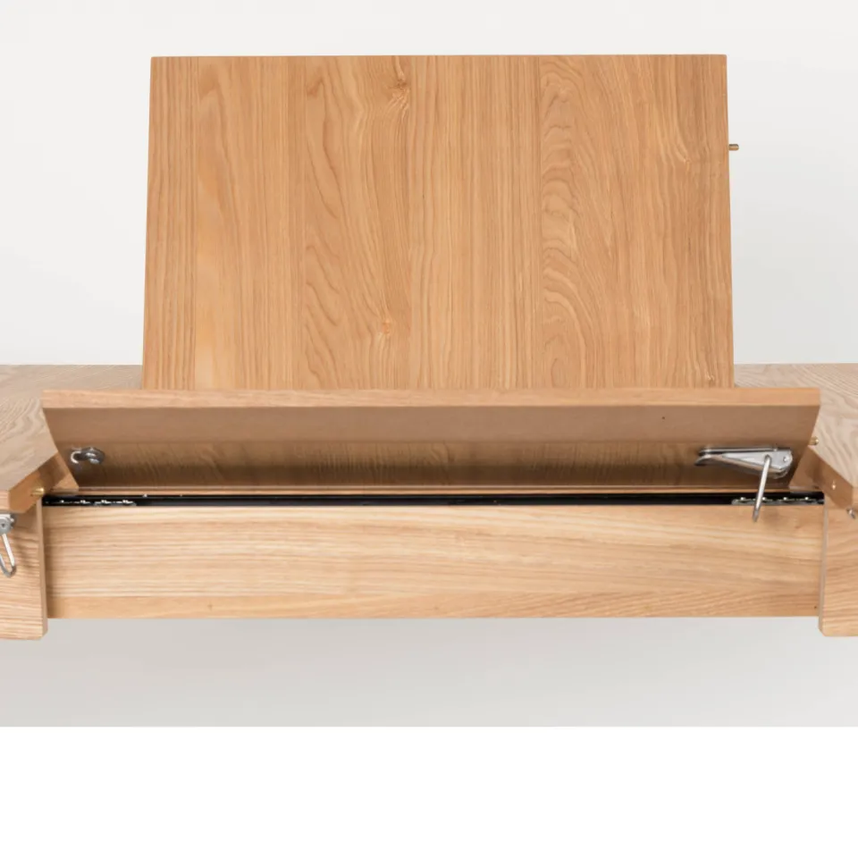 Zuiver verlengbare eetkamertafel Glimps (180/240x90 cm) naturel, foto 5