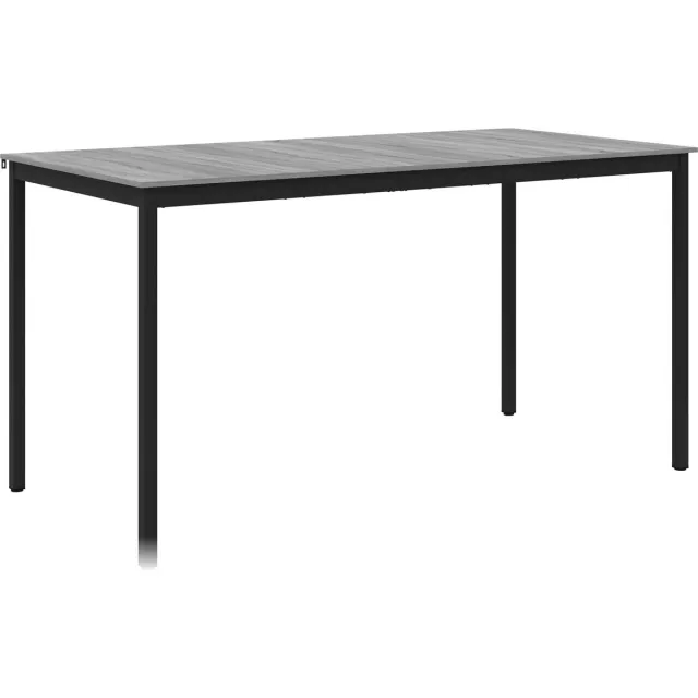 vidaXL Staande - Bartafel - 2 - st - Bewerkt - hout - Rechthoekig Grijs sonoma