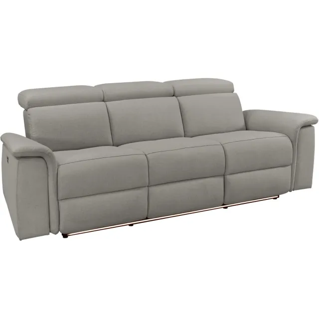 Notio Living Pareli-3Zitsbank - Handmatig - Grijs Stof