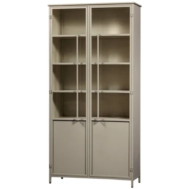 WOOOD Exhibit 2-deurs vitrinekast XL zand