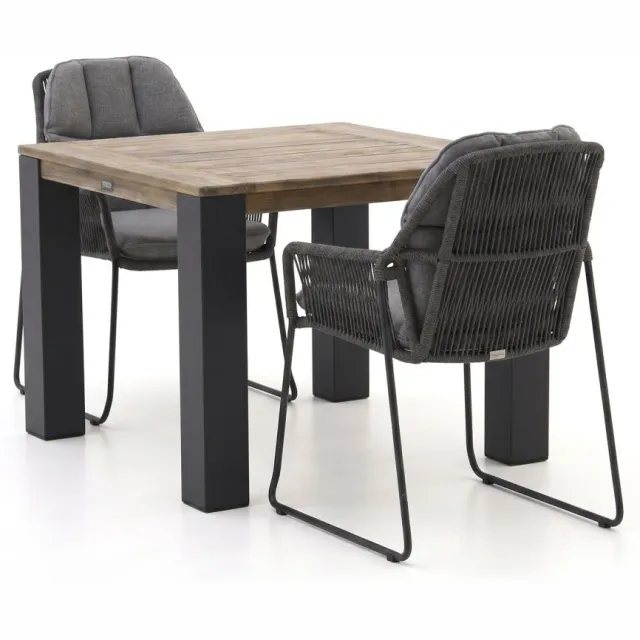 Tierra Outdoor Rivera/ROUGH-X 100cm dining tuinset 3-delig