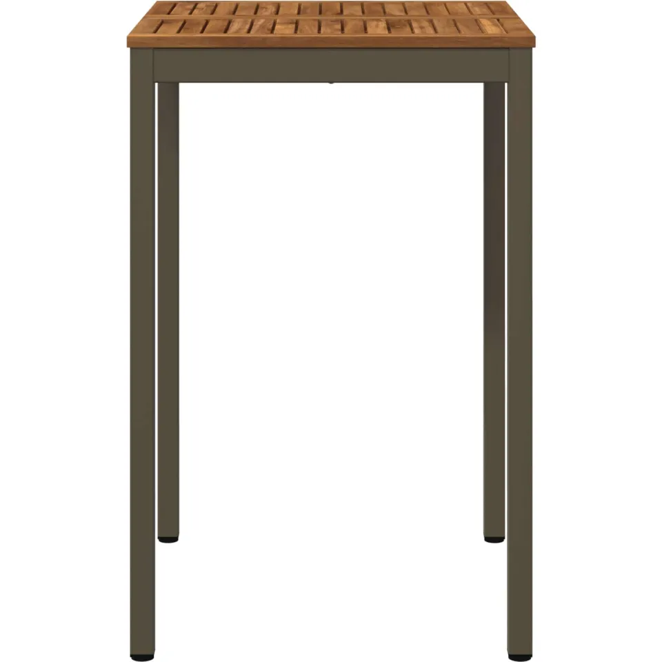 vidaXL Tuinbar Tafel NAARDEN Natuurlijk en Koffie 70 x 68,5 x 105 cm Bruin