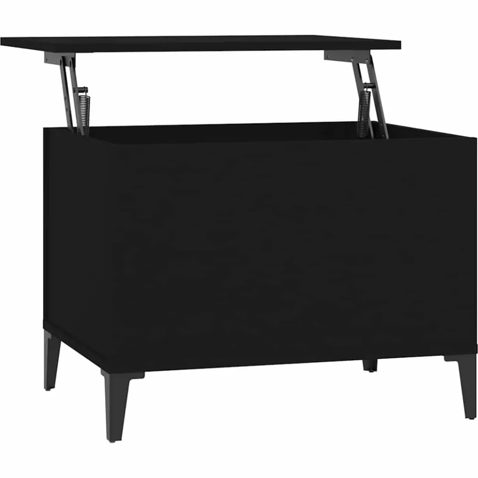 vidaXL Salontafel 60x44,5x45 cm bewerkt hout zwart, foto 3