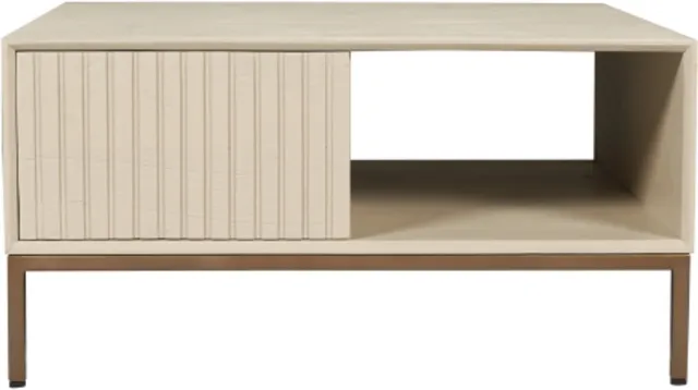 Starfurn Salontafel Madison - Vierkant Zandkleur Hout - 80x80x40cm
