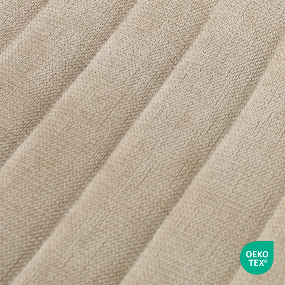 Nolon Niva-Liz draaibare tulp barkruk zwart met naturelbeige zitkussen - verstelbaar - mat zwart onderstel, foto 3