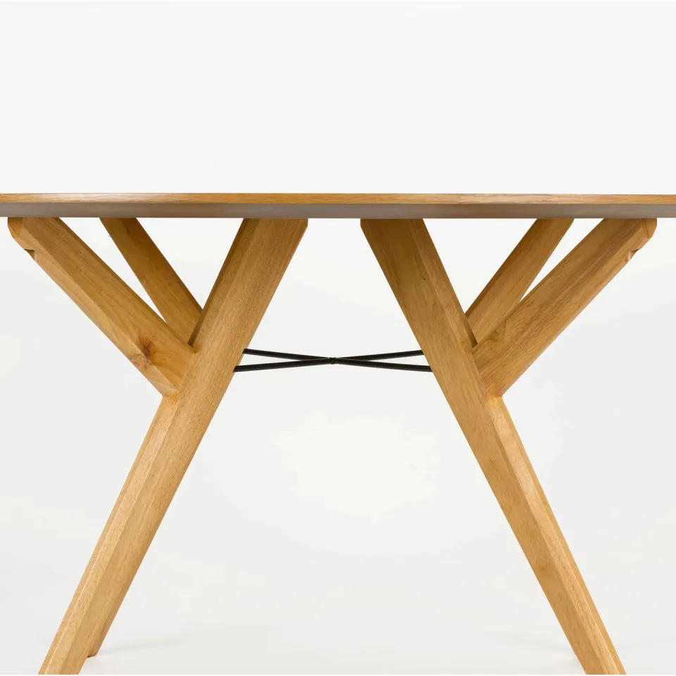 Zuiver eetkamertafel IJver eiken naturel, foto 4