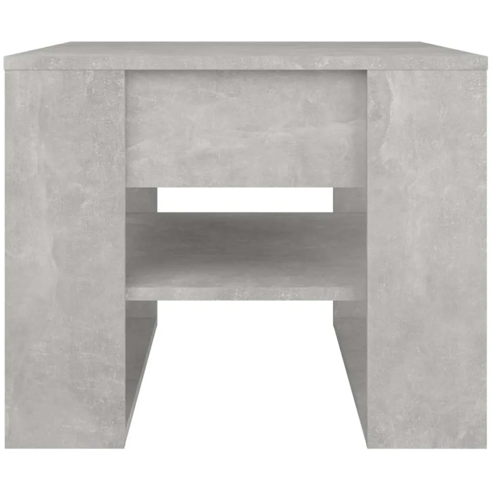 vidaXL Salontafel 55,5x55x45 cm bewerkt hout betongrijs grijs, foto 4
