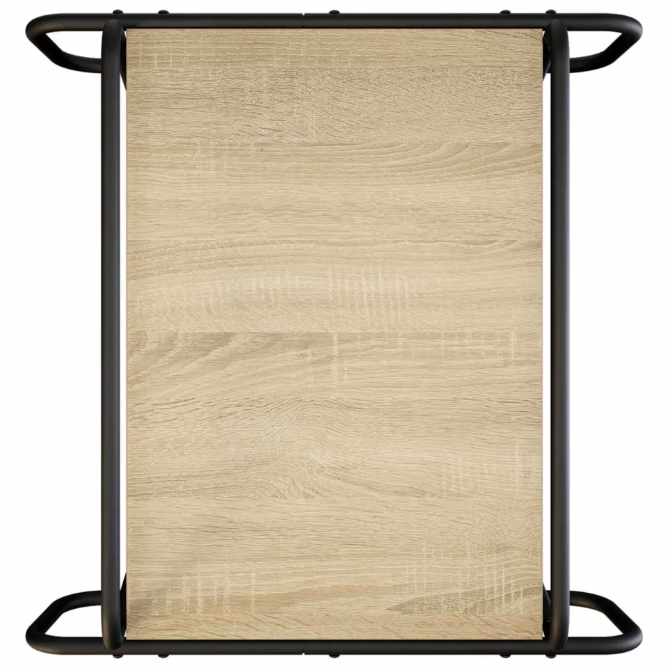 vidaXL Salontafel Sonoma Eiken 50 x 50 x 51 cm Bewerkt hout, foto 4