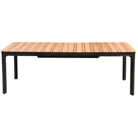 Central Park - Praxis Eigen Merk Central Park Tuintafel Lorenzo Uitschuifbaar Aluminium/teak 224-331x100x75cm hout teak, foto 3
