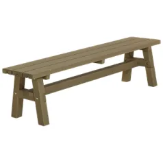 Trendyard Houten Tuinbank Zonder Leuning Country Grijs Bruin