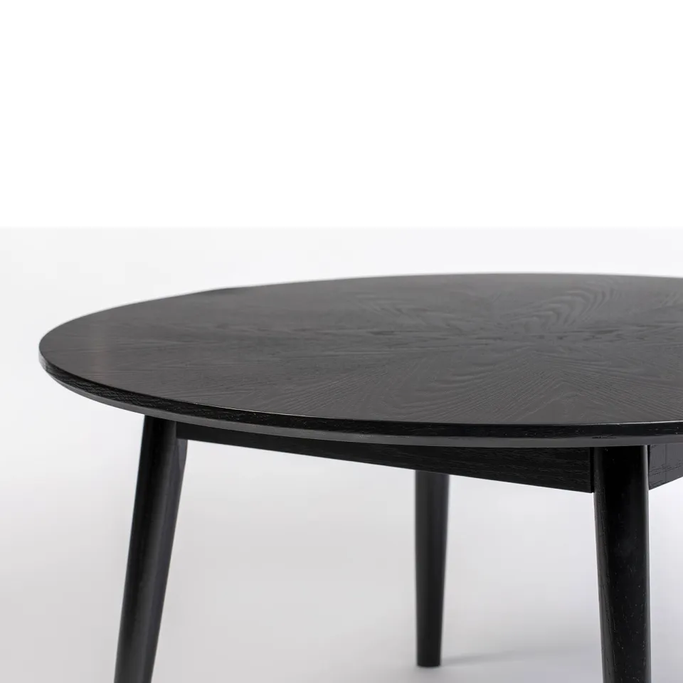 Housecraft Living Fabio Salontafel Rond Hout 80x80 cm Zwart Fabio Salontafel Rond Hout 80x80 cm Zwart, foto 7