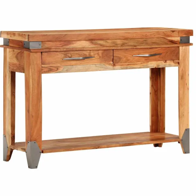vidaXL Wandtafel 110x34x74 cm massief acaciahout Bruin