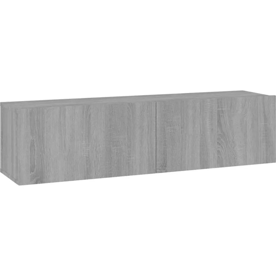vidaXL Tv-wandmeubel 120x30x30 cm bewerkt hout grijs sonoma eiken