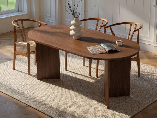 Mobistoxx Sabine eettafel 180 cm walnoot