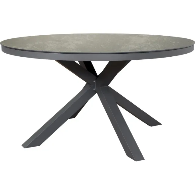 SenS-Line Bianca Tuintafel - ø140cm - HPL Grijs