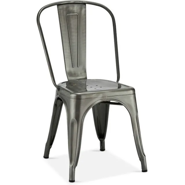 G***-M Giga Meubel Eetkamerstoel Korona - Metaal Zilver - 43x51x85cm - Set van 4