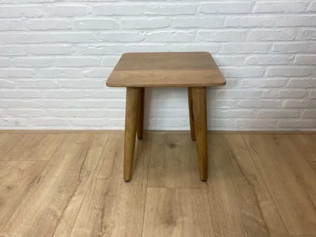 Mangohouten krukje/nachtkastje Ayra