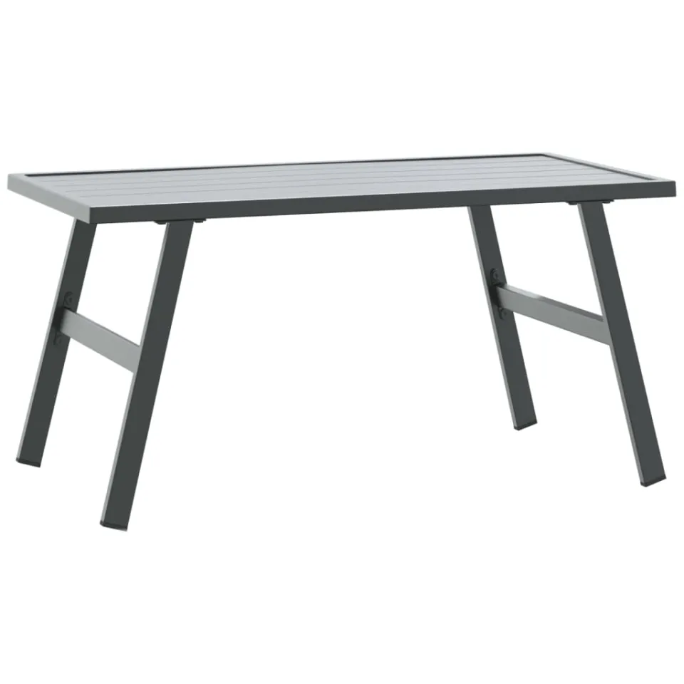 vidaXL 3-delige Tuinbankenset met kussens gepoedercoat staal zwart, foto 3