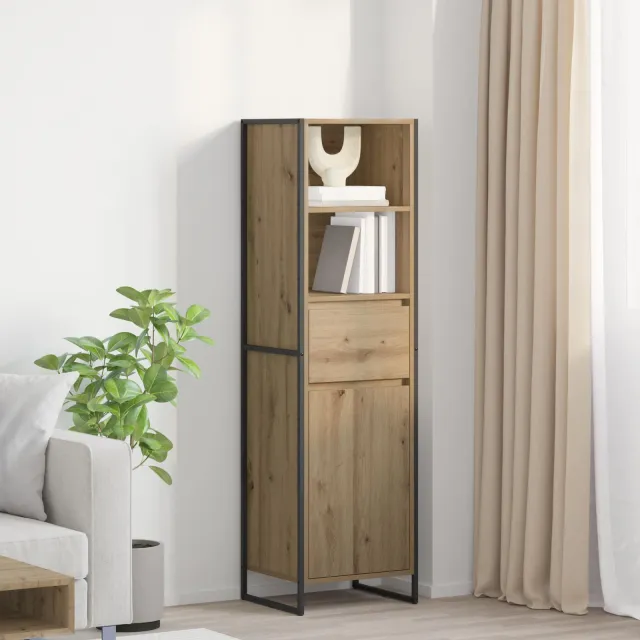 vidaXL Boekenkast Artisanaal eiken 43 x 36 x 150.5 cm Bewerkt hout, foto 2